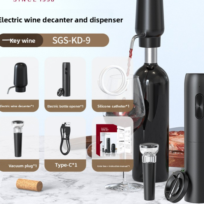 Electric Wine Opener Set