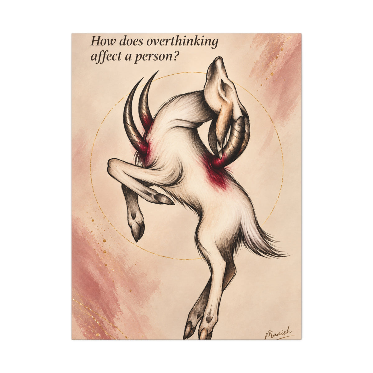 Overthinking Stretched Canvas Art