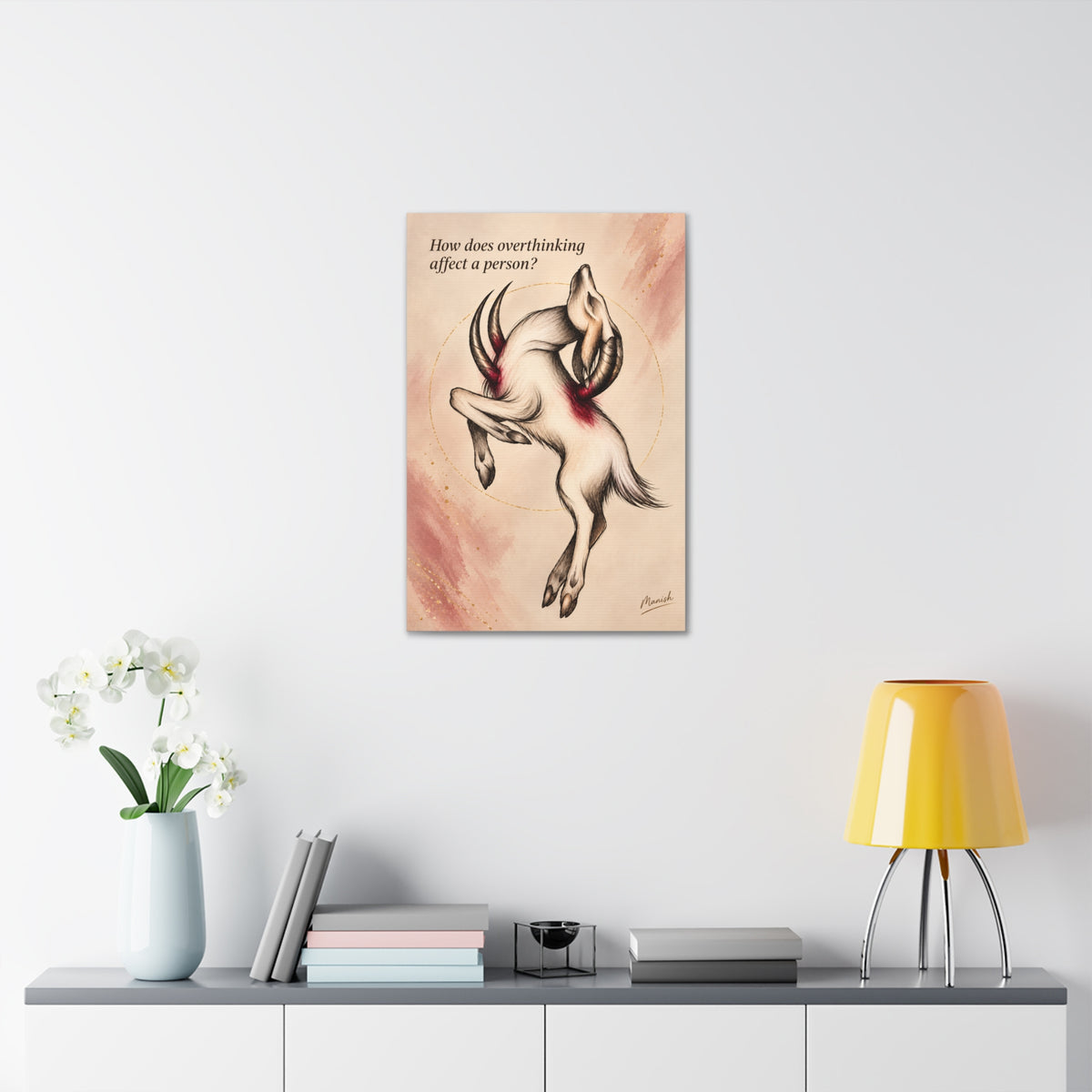 Overthinking Stretched Canvas Art