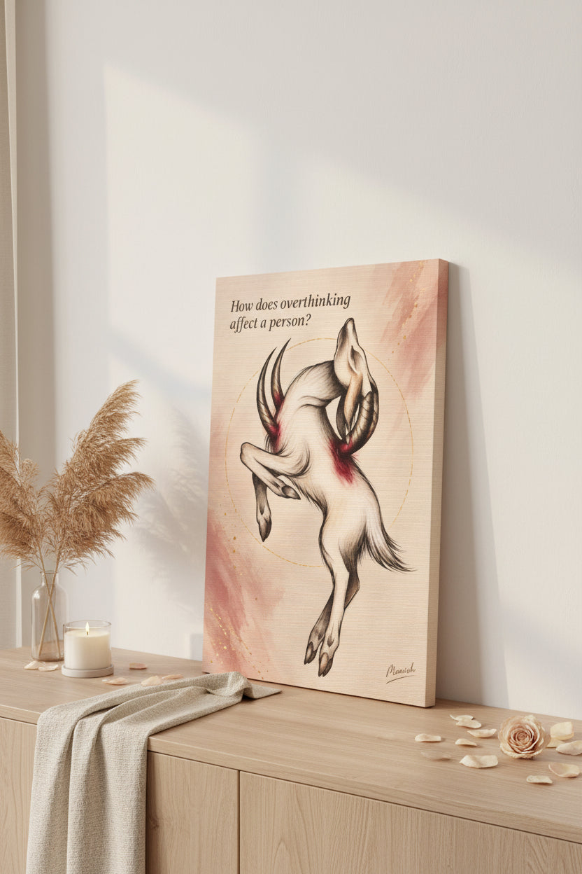 Overthinking Stretched Canvas Art