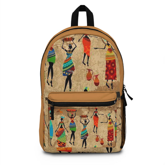African Print Backpack