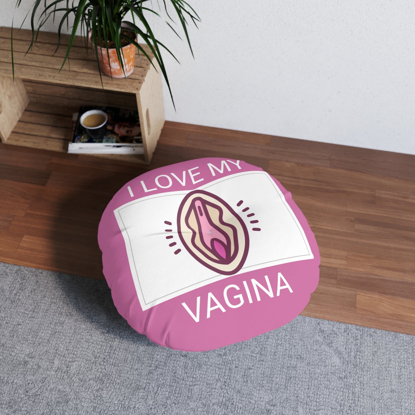 Truffled Floor Pillow, Round