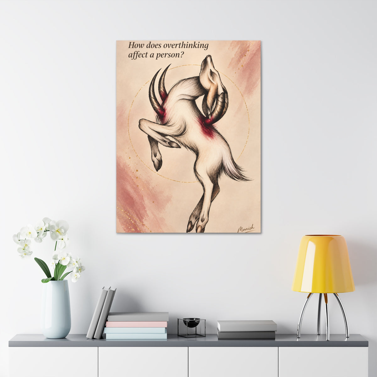 Overthinking Stretched Canvas Art