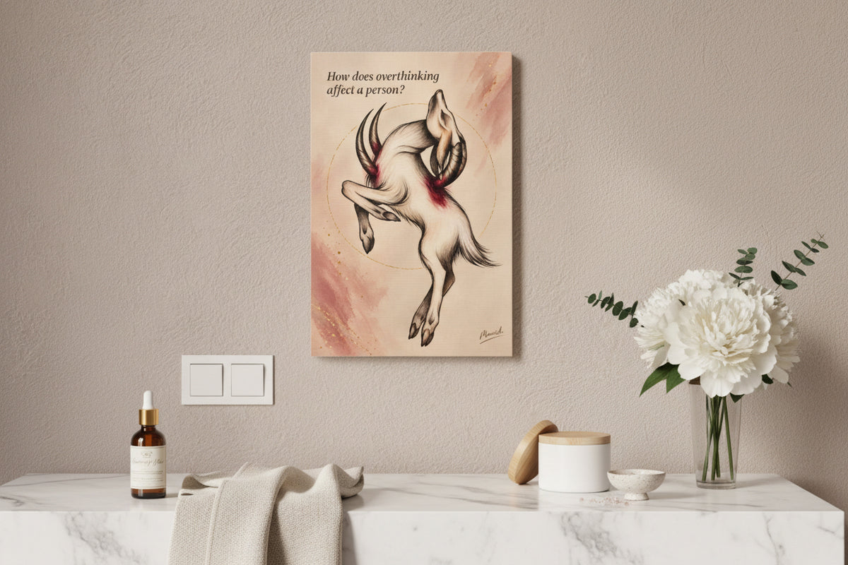 Overthinking Stretched Canvas Art