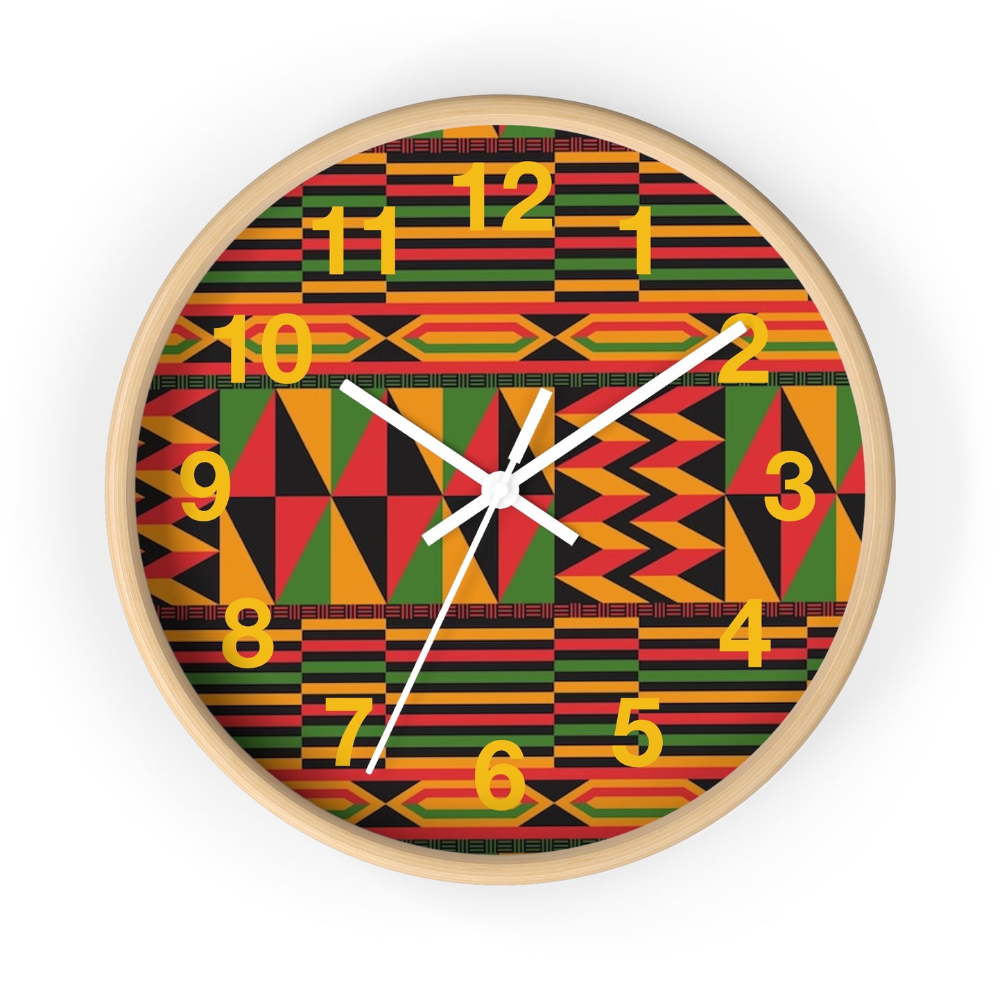 African print Wall Clock