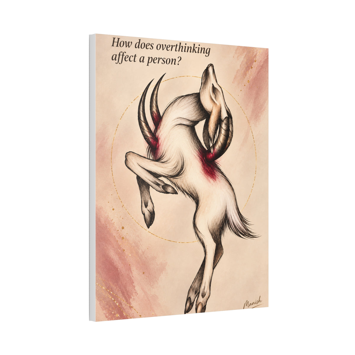 Overthinking Stretched Canvas Art