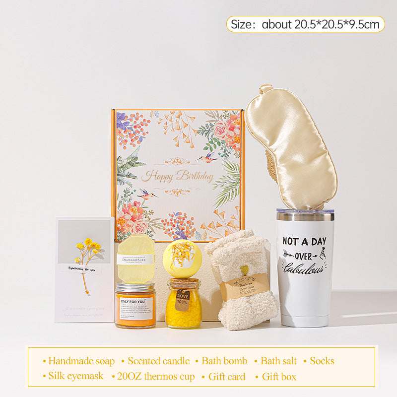 Aromatherapy Candle and Bath Gift Set