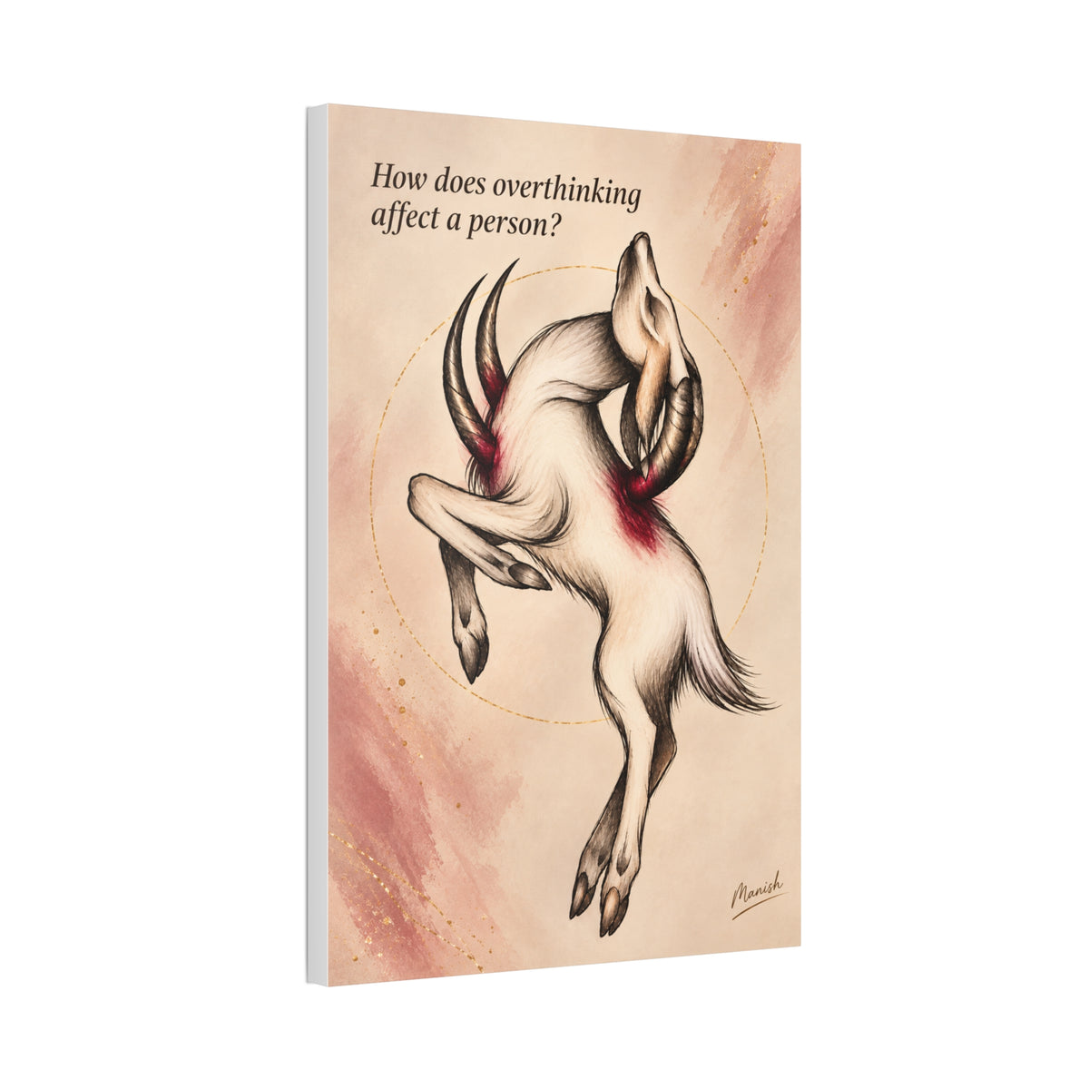 Overthinking Stretched Canvas Art