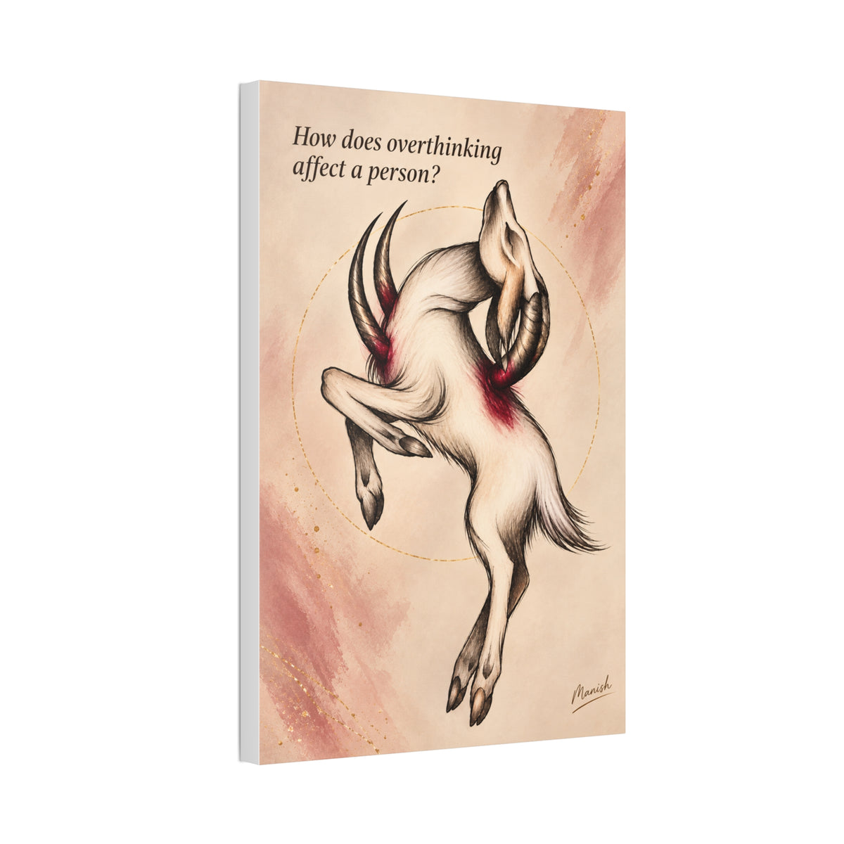 Overthinking Stretched Canvas Art