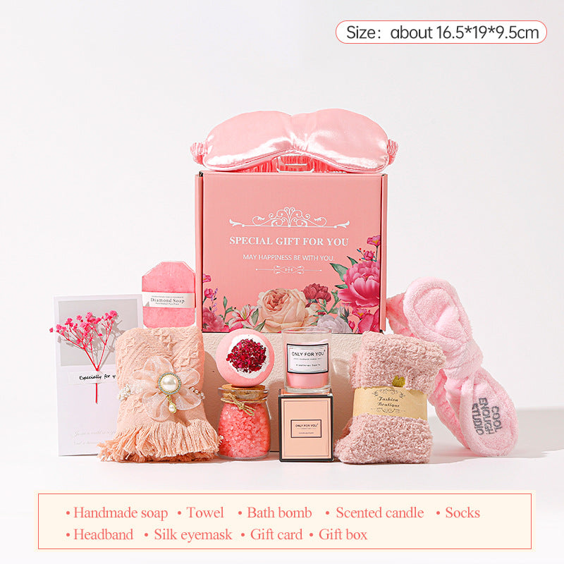 Aromatherapy Candle and Bath Gift Set