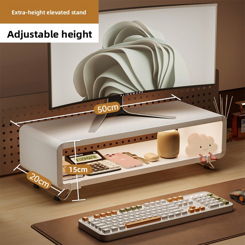 Minimalist Monitor Stand & Desk Organizer