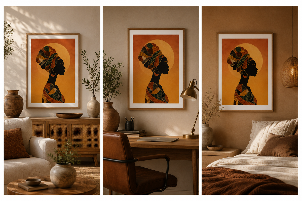 African Woman Printable Wall Art