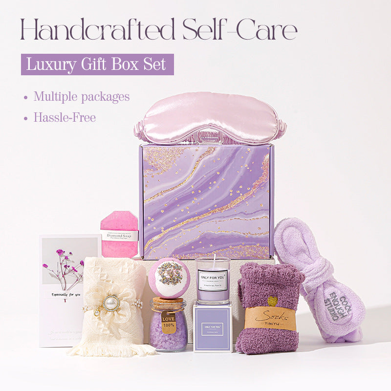 Aromatherapy Candle and Bath Gift Set