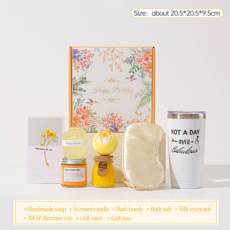Aromatherapy Candle and Bath Gift Set
