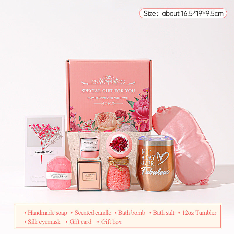 Aromatherapy Candle and Bath Gift Set