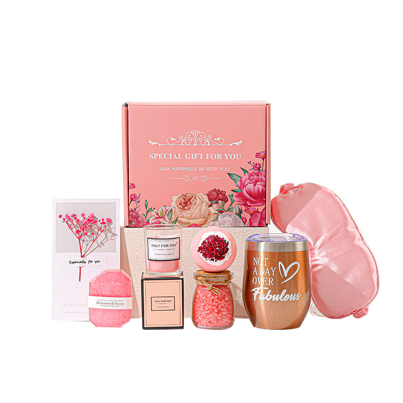 Aromatherapy Candle and Bath Gift Set